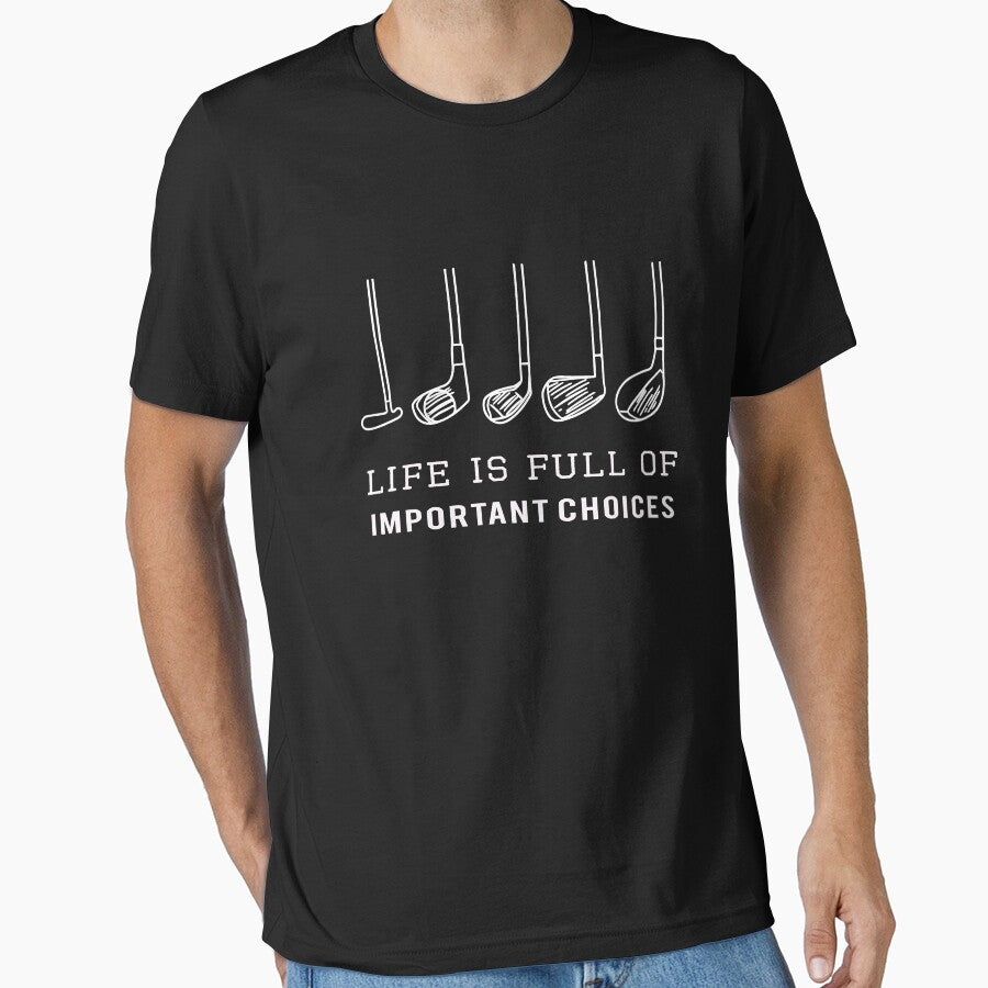Funny Life is Full of Important Choices Golf Gift for Golfers by LGamble12345