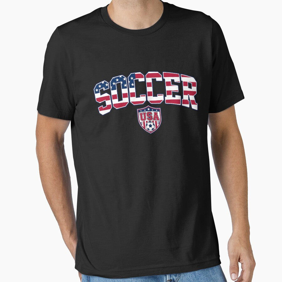 USA Soccer American Flag Patriotic Sports Fan by kienoy