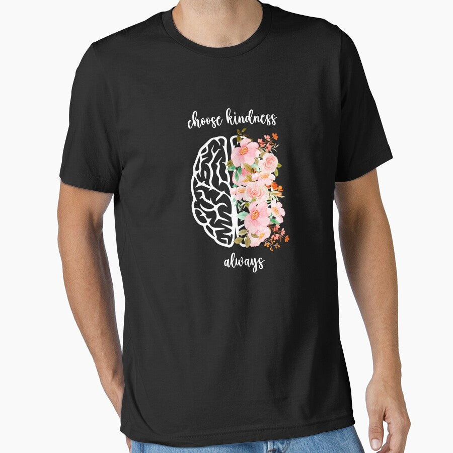 Choose Kindness Always Mental Health Awareness Positive Inspirational Sentence by FemiBiutti