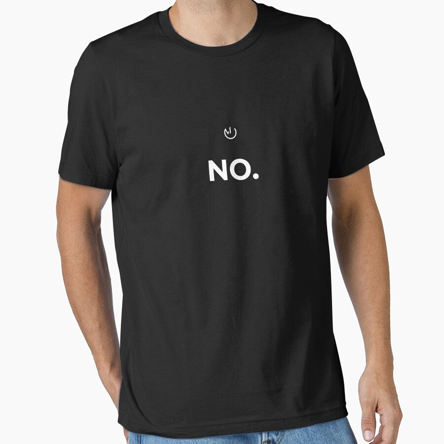 NO. – Funny Minimalist Quote Design | Sarcastic Humor Typography by mostly_offline