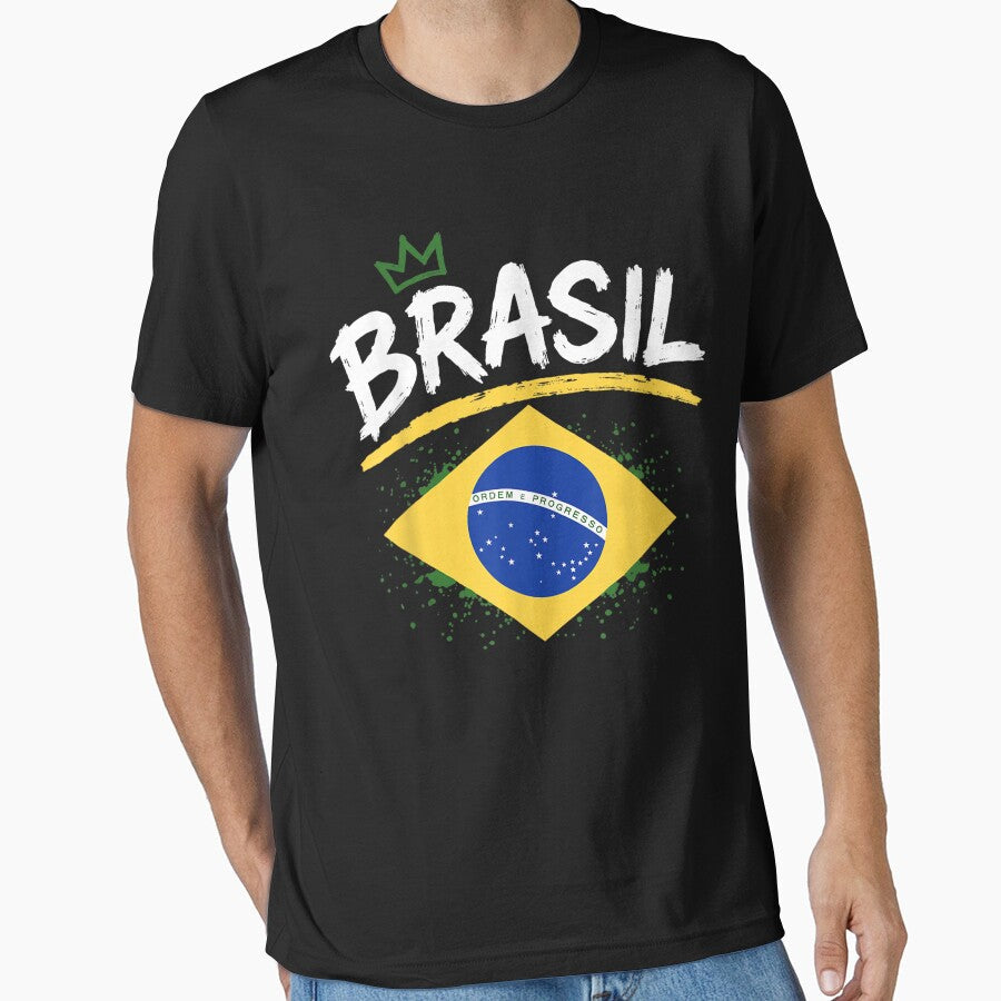 Brasil with Brazilian Flag Colors Men, Women & Kids Brazil by MatherFisher
