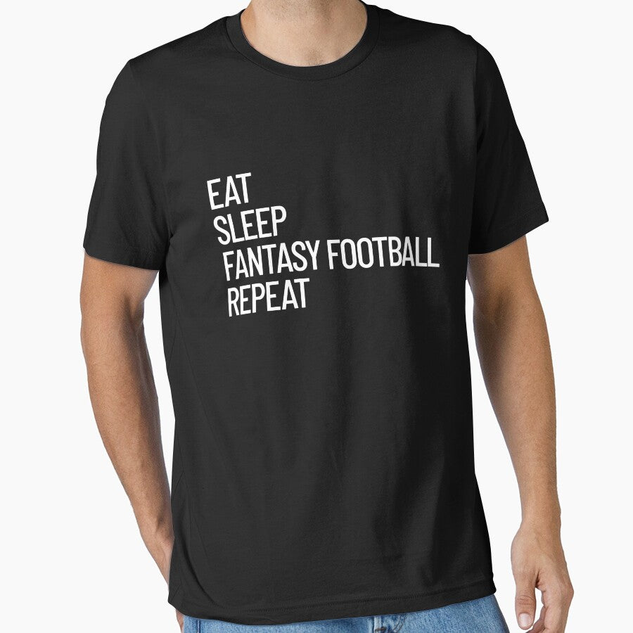 Eat Sleep Check My Lineup Repeat Fantasy Football Gear by DynamicDesign