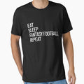 Eat Sleep Check My Lineup Repeat Fantasy Football Gear by DynamicDesign