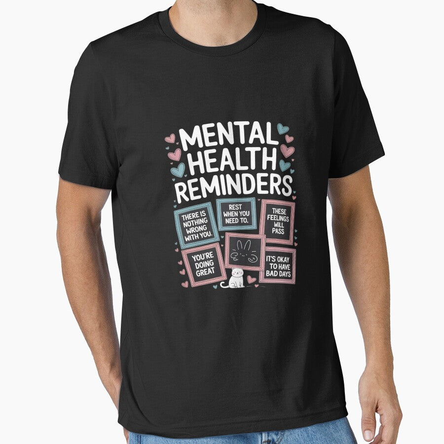Mental Health Reminders Awareness Month Positive Affirmation by tabdejinti