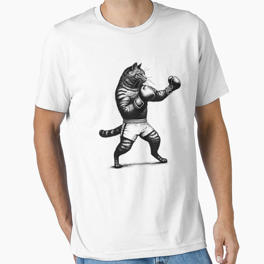 Cat Doing Boxing by Kimberley King Art  King Art