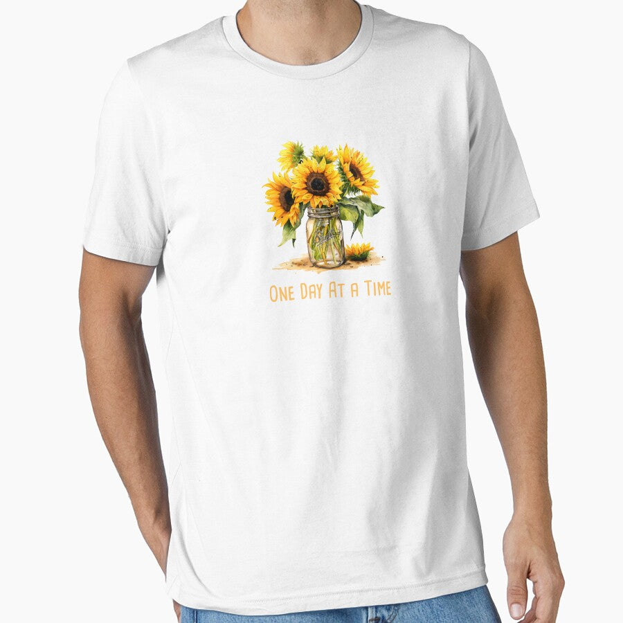One Day At a Time Mental Health Awareness Positive Inspirational Quote by FemiBiutti