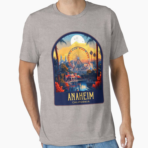 Anaheim Vintage Travel Illustration by HomeLivingCo