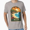 Bacalar Vintage Travel Illustration by HomeLivingCo