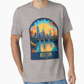 Austin Vintage Travel Illustration by HomeLivingCo