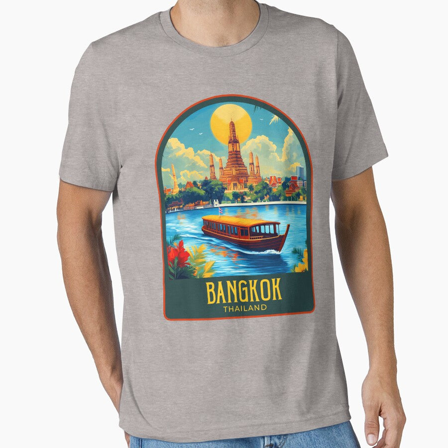 Bangkok Vintage Travel Illustration by HomeLivingCo