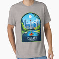 Calgary Vintage Travel Illustration by HomeLivingCo