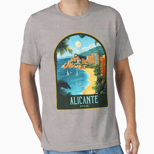 Alicante Vintage Travel Illustration by HomeLivingCo
