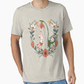 Boho Cat in Amid of Flowers: T-Shirt by Vachala