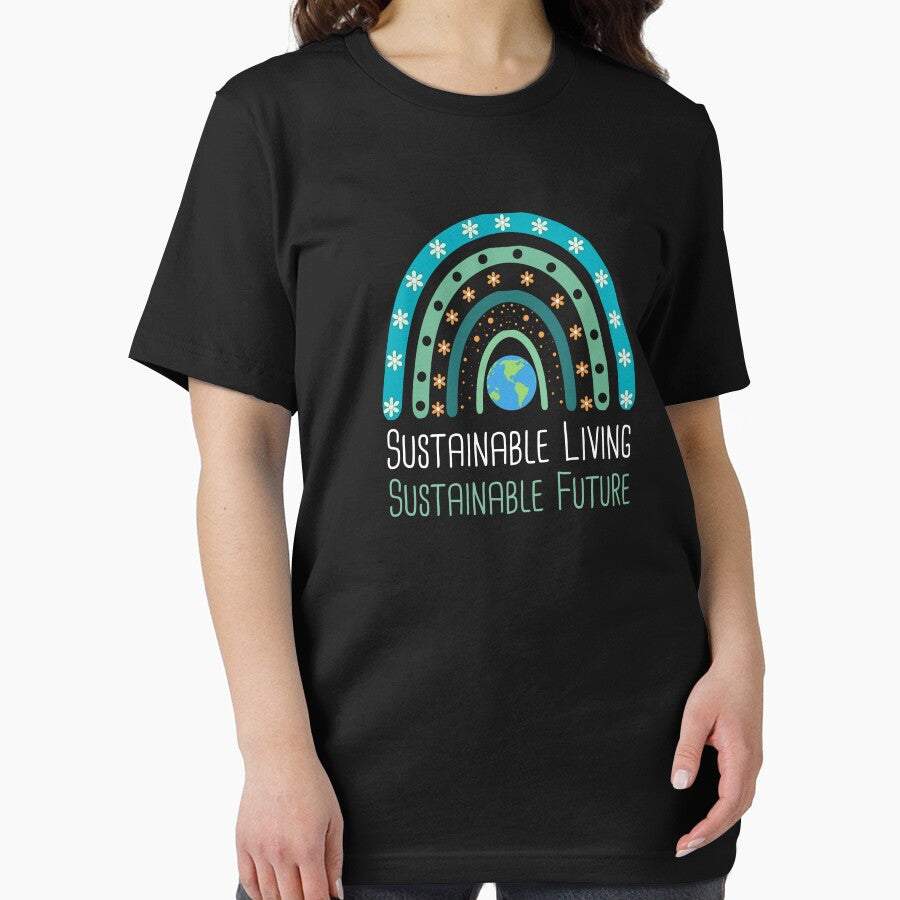 Sustainable Living, Sustainable Future Environmental Protection Positive Phrase by FemiBiutti