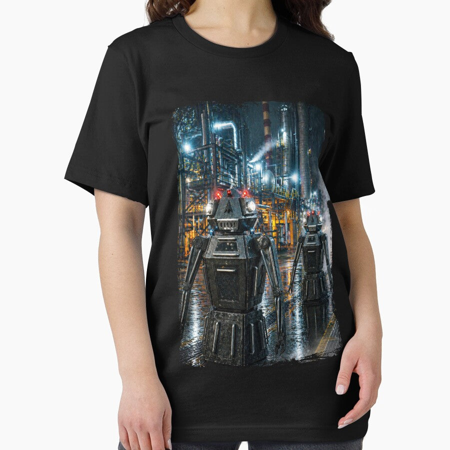 Blake’s 7 Security Robot T-Shirt – Industrial Enforcer Design by GaudaPrime31