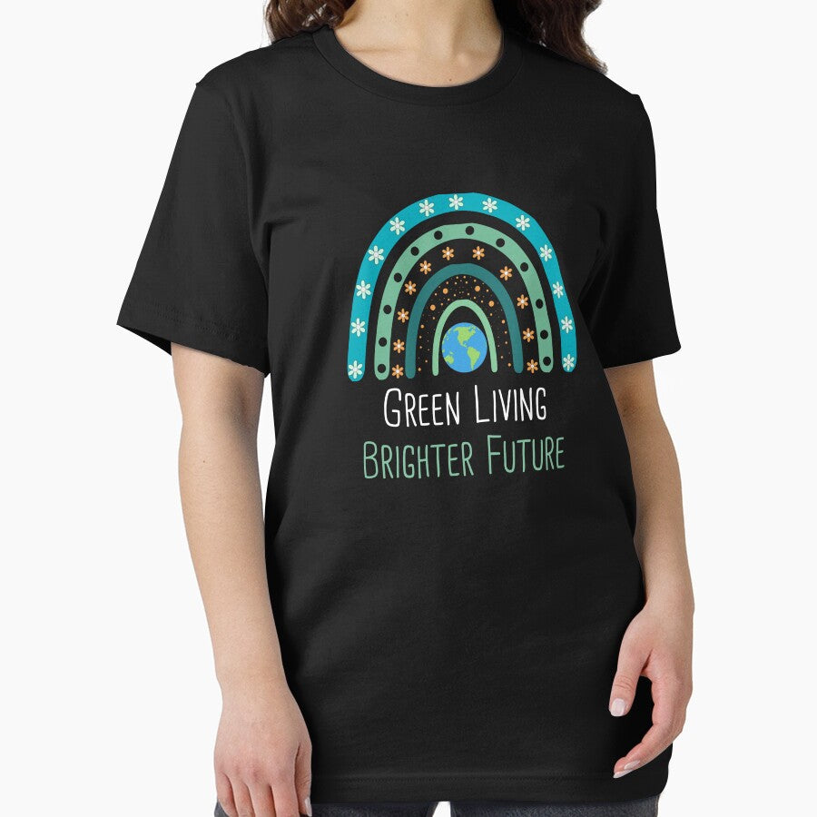 Green Living, Brighter Future Environmental Protection Positive Phrase by FemiBiutti
