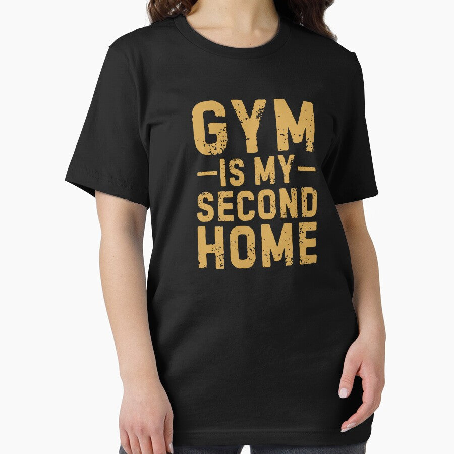 Gym is my second home - Motivational gear for Gym lovers by GraphicDream