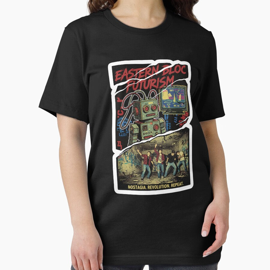 90s Nostalgia Eastern Bloc Futurism Retro Robot Cyberpunk by Dark Label Apparel