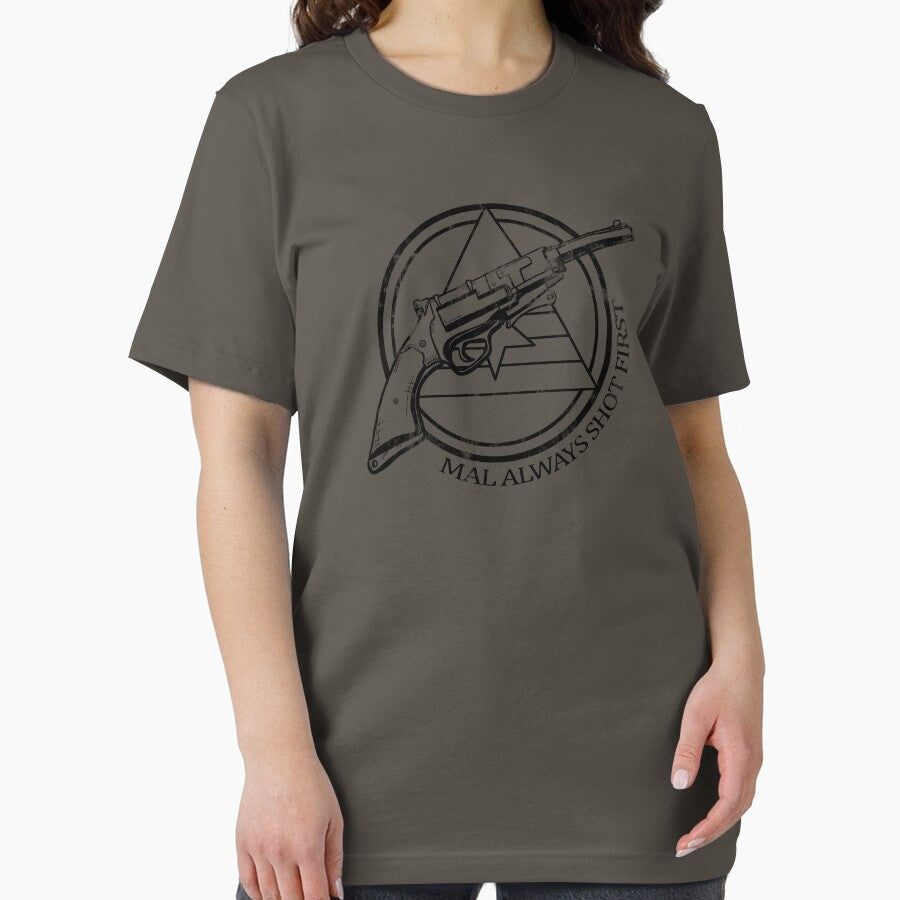 Mal always shot first line version by Karen Hallion Illustration