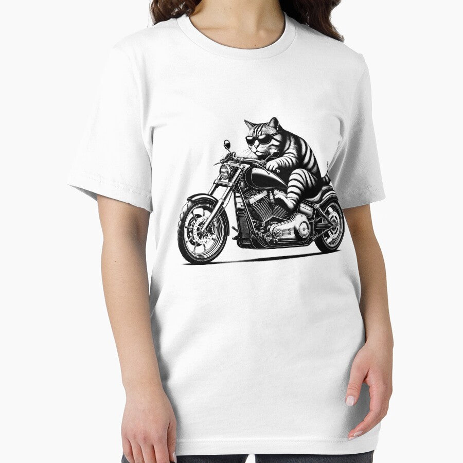 Cool Cat Riding a Motorcycle Biker Kitten Lover by Kimberley King Art  King Art
