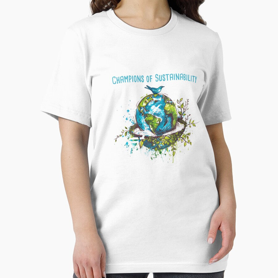 Champions of Sustainability Environmental Protection Positive Slogan by FemiBiutti