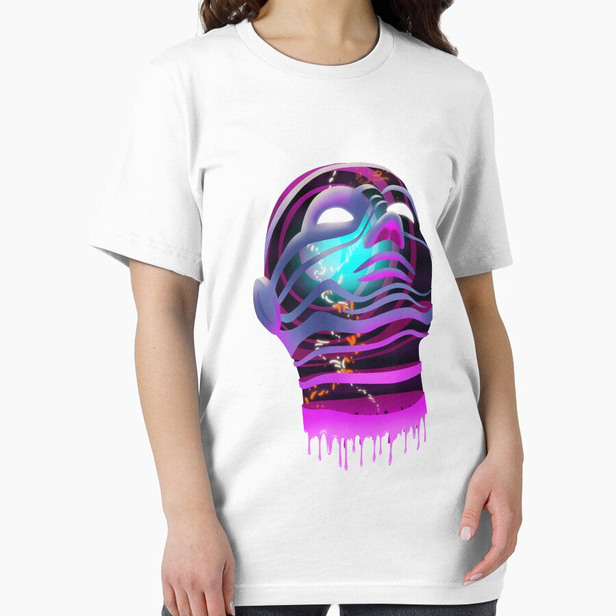 The Ghost is what defines us– Futuristic Neon Sci-fi Print by TwistyPrintz