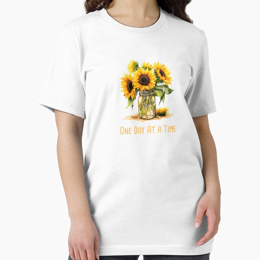 One Day At a Time Mental Health Awareness Positive Inspirational Quote by FemiBiutti