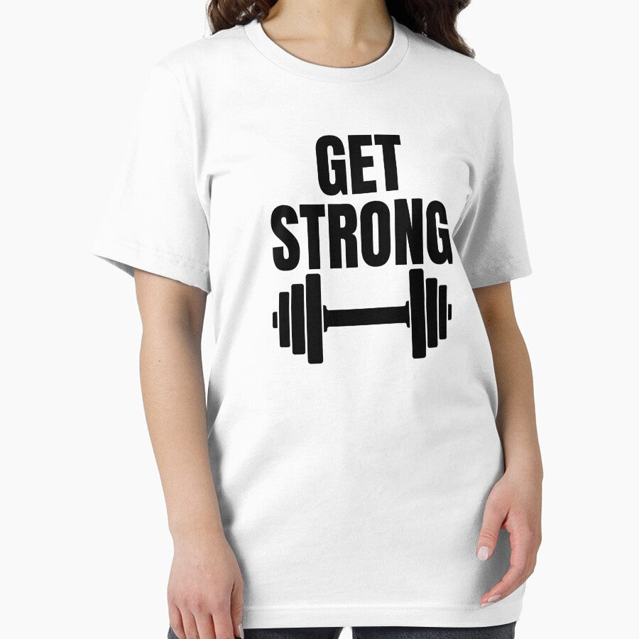 Get strong - fitness & Gym motivation motto and quote by GraphicDream