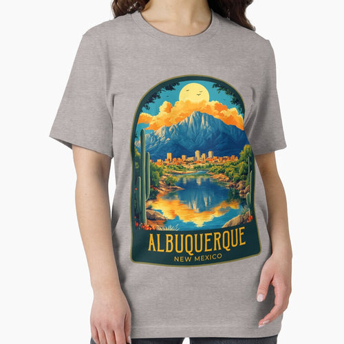 Albuquerque Vintage Travel Illustration by HomeLivingCo