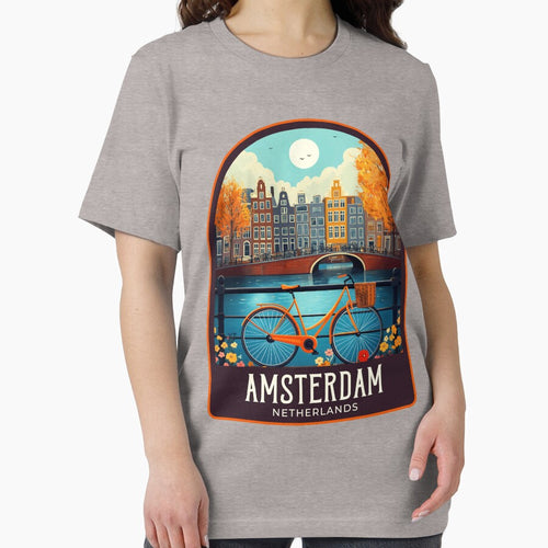 Amsterdam Vintage Travel Illustration by HomeLivingCo