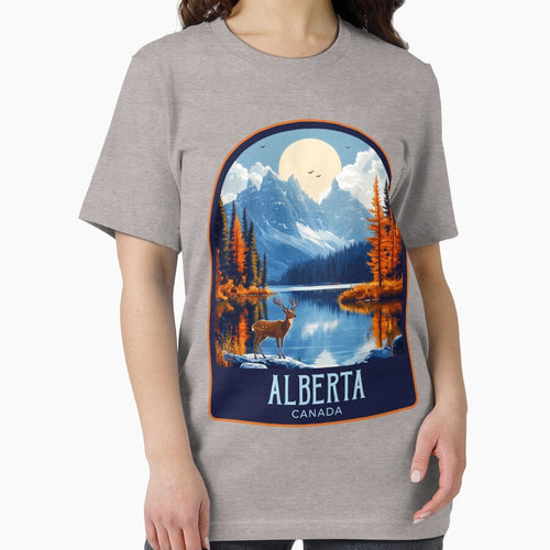 Alberta Vintage Travel Illustration by HomeLivingCo
