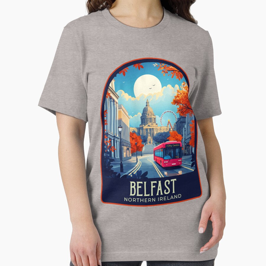 Belfast Vintage Travel Illustration by HomeLivingCo