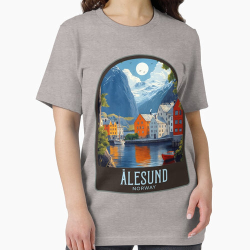 Ålesund Vintage Travel Illustration by HomeLivingCo
