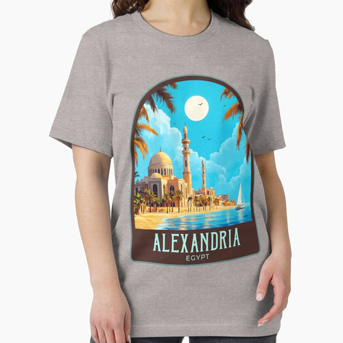 Alexandria Egypt Vintage Travel Illustration by HomeLivingCo