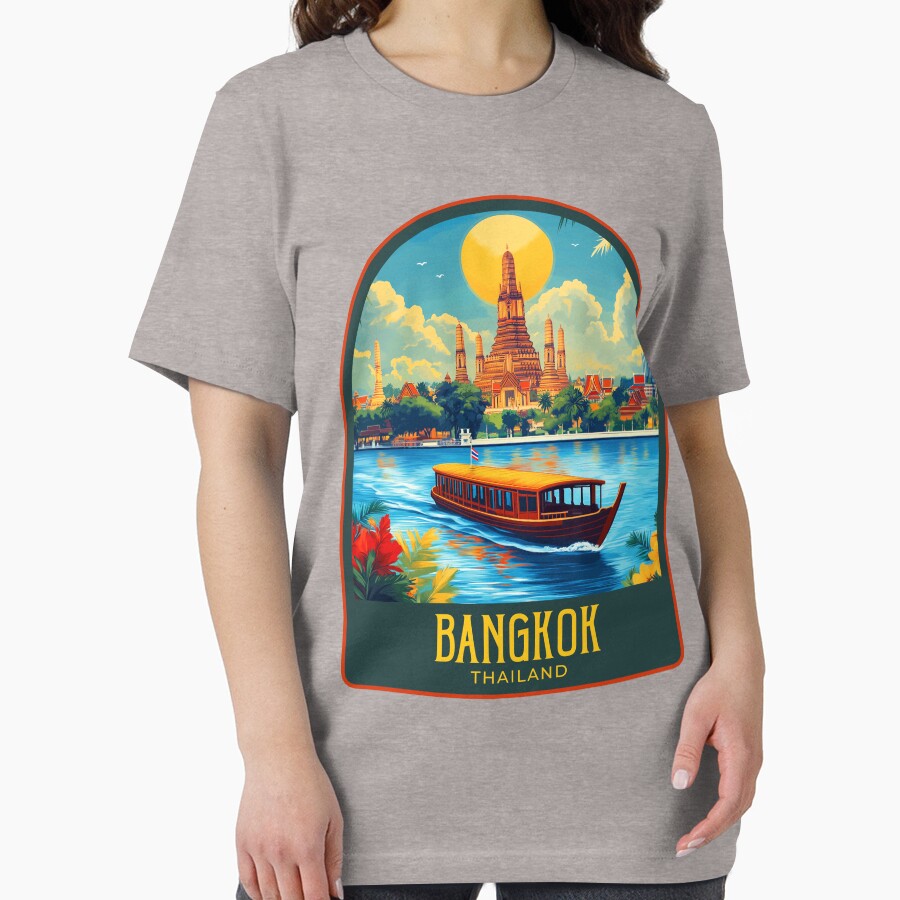 Bangkok Vintage Travel Illustration by HomeLivingCo