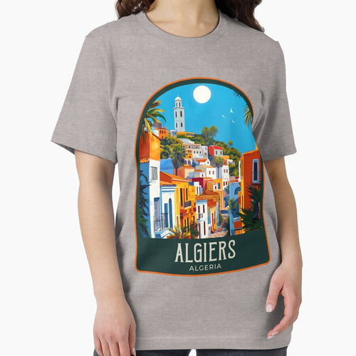 Algiers Vintage Travel Illustration by HomeLivingCo