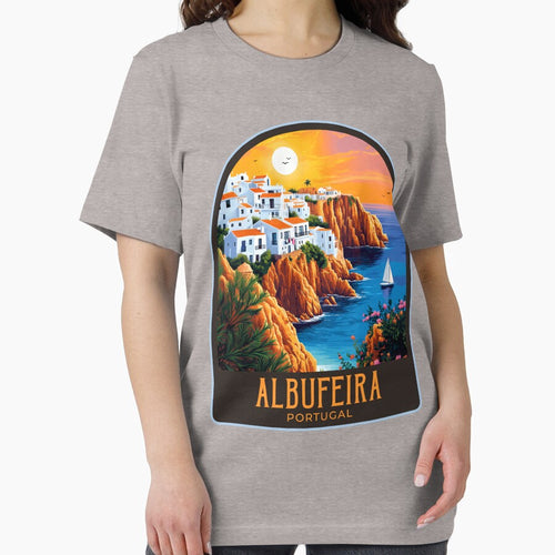 Albufeira Vintage Travel Illustration by HomeLivingCo