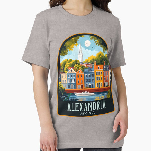 Alexandria Virginia Vintage Travel Illustration by HomeLivingCo