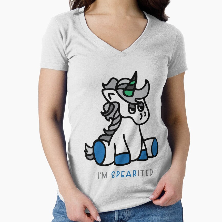 I am SPEARITED Alternative Goth Sad Unicorn by teashorts