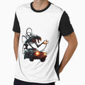 Futuristic Alien Creature with Car and Butterfly Neon Art by DriftLens
