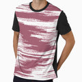 VHS Static Noise Abstract Landscape Dusty Rose by AugustFontaine