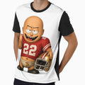 Funny American Football Player Cartoon – Chimou Character, Football Humor Design, Perfect Gift for Football Fans by WotanArt