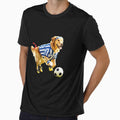Golden Retriever Soccer Champion: Athletic Dog Play by Fatomfatom