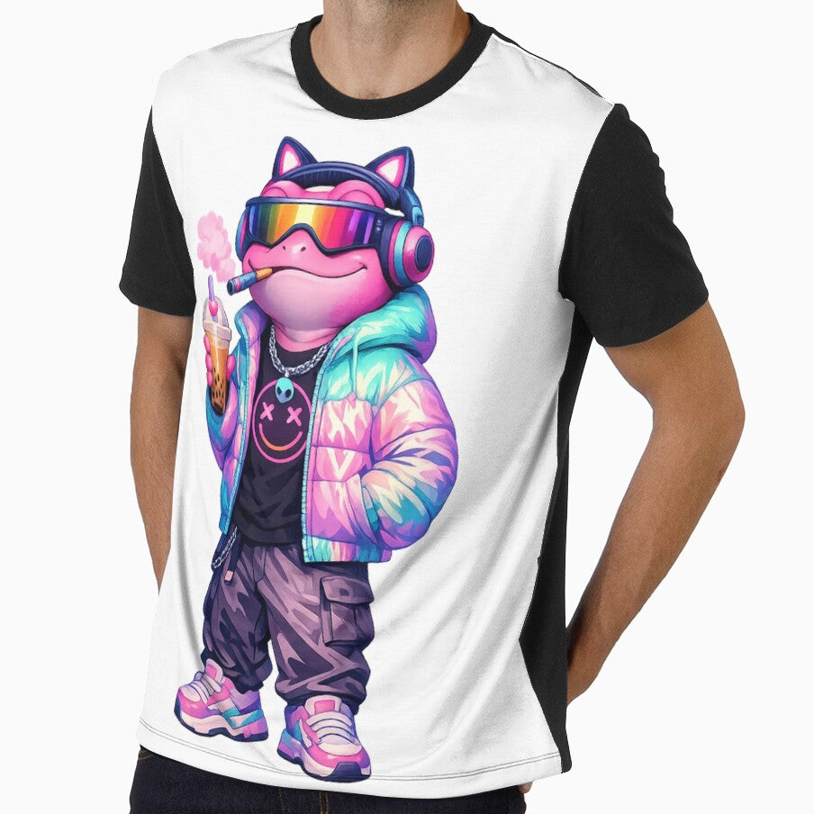 Retro Cyberpunk Frog by BlackRockX
