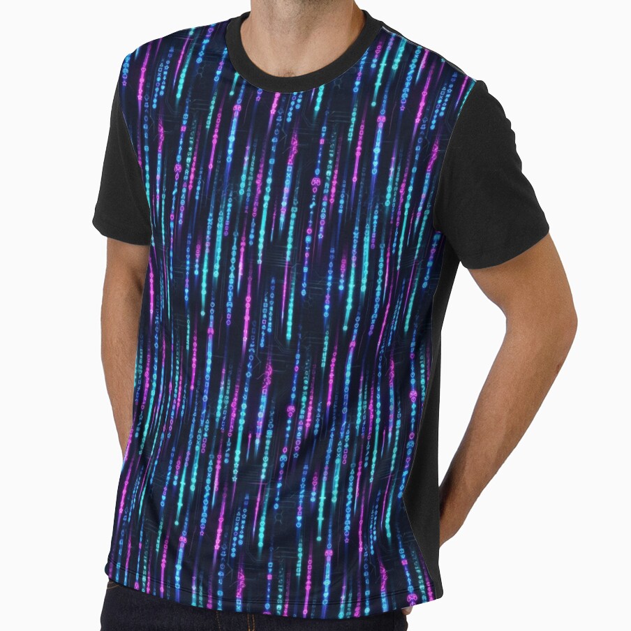 Neon Data Rain by StickVerse by Owais