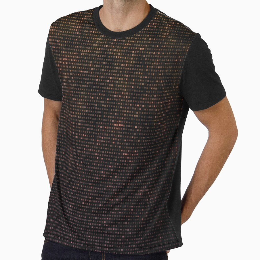 matrix techno data stream in purples bronze and gold by frauenbrauen