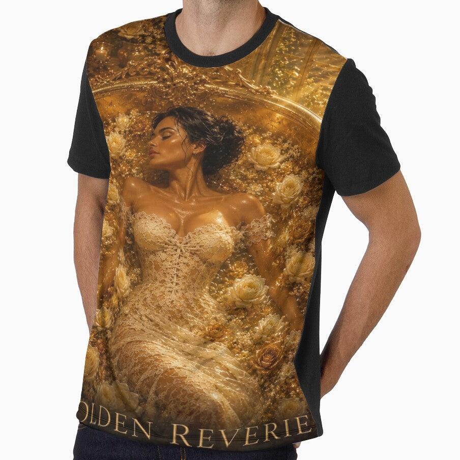 Golden Reverie | Luxury Golden Fantasy Wall Art by PrincessArte