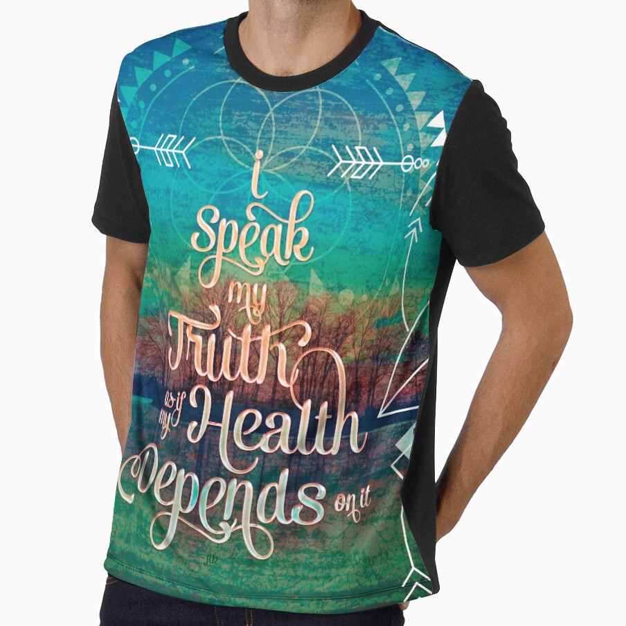 iSpeak Truth Mantra Geometry Nature Mandala by webgrrl