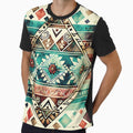 A Turquoise and Sand Aztec Bohemian SouthWest Design - Boho Chic Patterns by GVRDesign