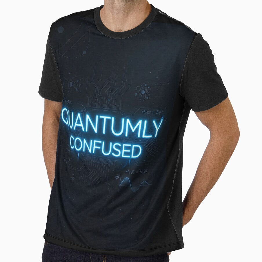 Quantumly Confused Physics Humor by OVERRIDESTUDIOS